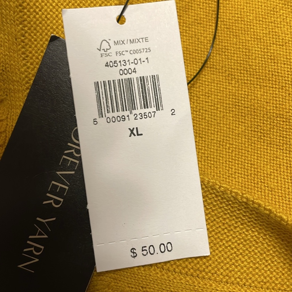 NWT  Golden yellow Banana Republic sweater - Picture 5 of 6